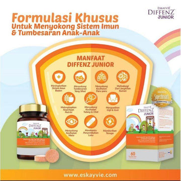 Eskayvie, Diffenz Junior Orange, 60 chew tablets